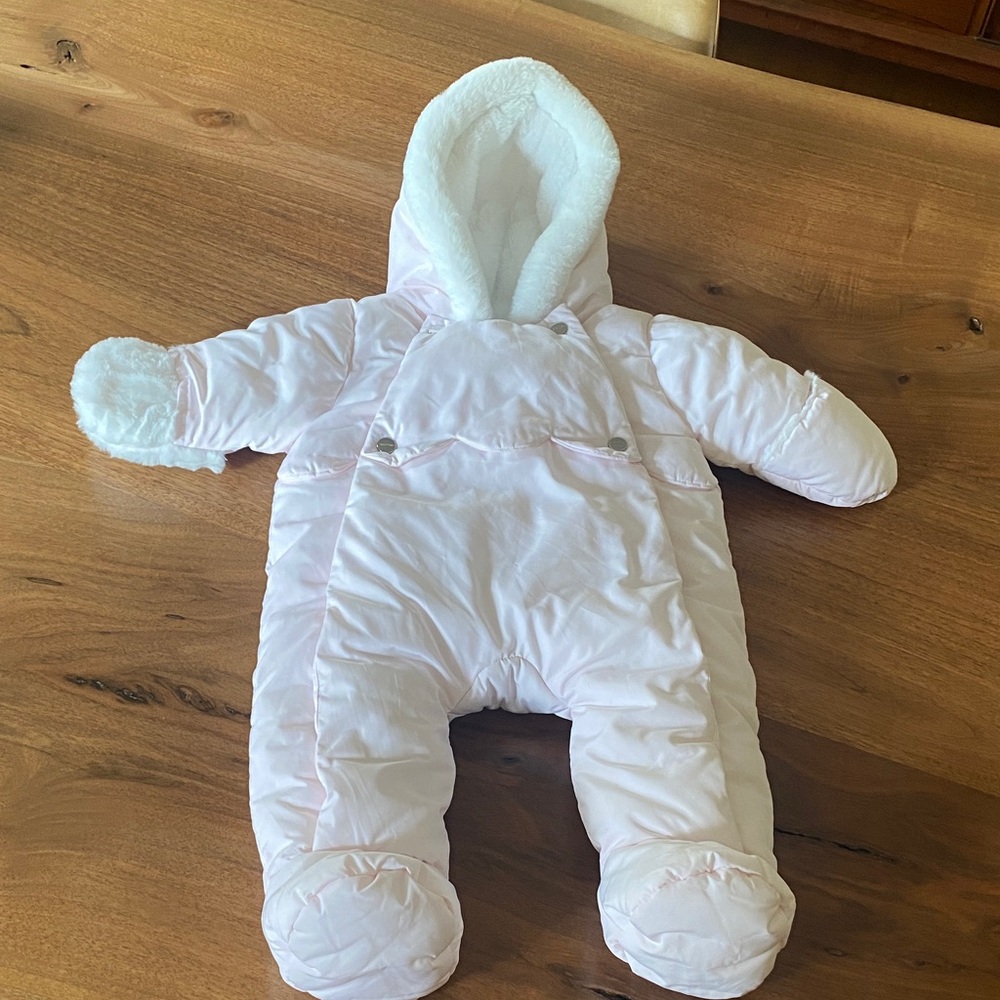 Jacadi Pink Baby Snowsuit